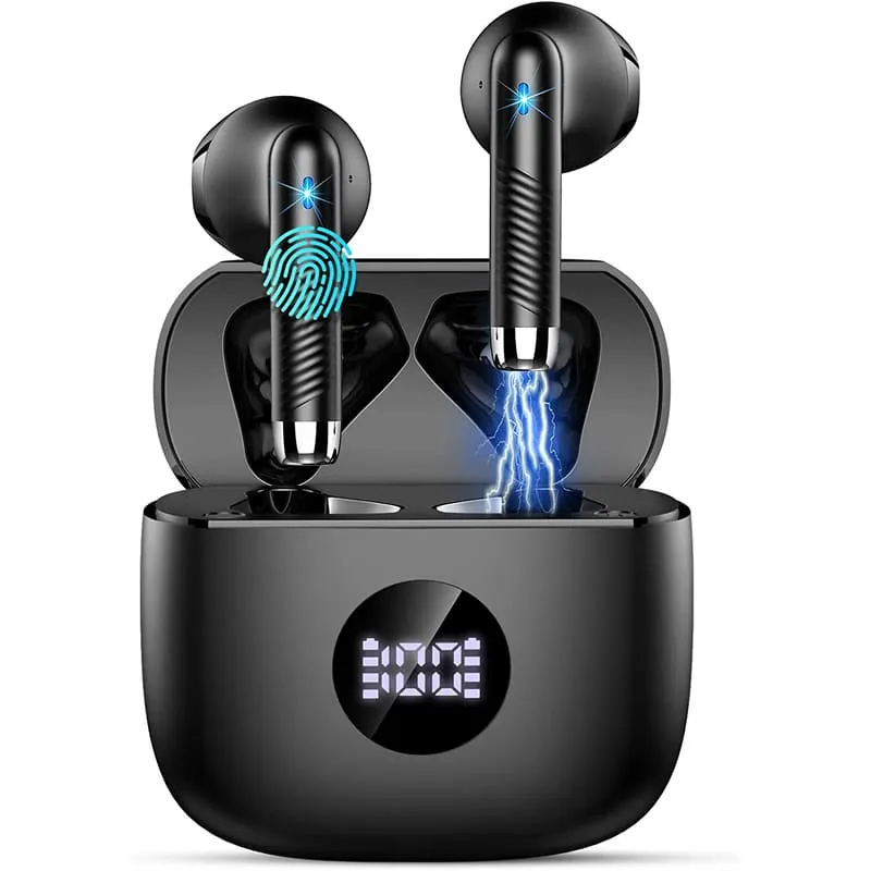 Wireless Earbuds, 2023 Bluetooth 5.3 Headphones HiFi Stereo, 40H